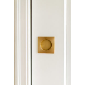 Emtek 2213US4 2-1/2" Square Flush Pull - Satin Brass