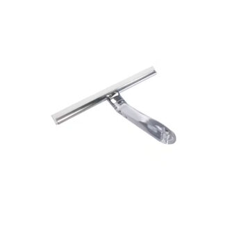 Moda At Home 305902 Acrylic Clarity Squeegee & Hook - Stainless Steel