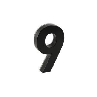 Taymor 25-LEDF69 6" LED Backlit Number, #9 - Matte Black