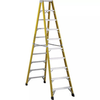 Featherlite 6610 10ft Fiberglass Step Ladder - Yellow