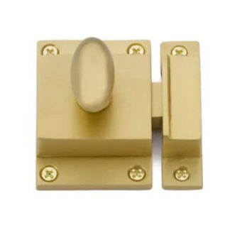 Emtek 2270US4 2" x 2-1/4" Cabinet Latch - Satin Brass