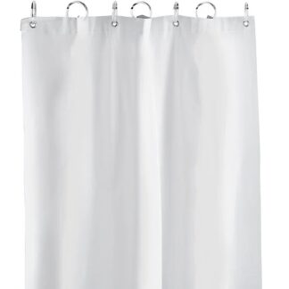 American Specialties 1200-V72 72" x 72" Vinyl Shower Curtain - White