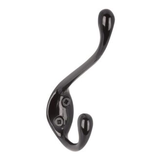 Richelieu BP651390 4-1/2" Utility Double Hook - Black