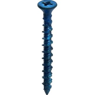 Tapcon BX51110 1/4" x 1.75" Blue Steel Self-Tapping Concrete Screw, 25 Pack