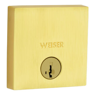 Weiser GD1471SX514BP Keyed Downtown Square Deadbolt - Matte Black