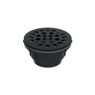 OS&B SD35-1/2MBL ABS Molded Base Shower Drain, 2 Pack - Matte Black
