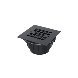 OS&B SD354-MBL ABS Square Molded Base Shower Drain, 2 Pack - Matte Black