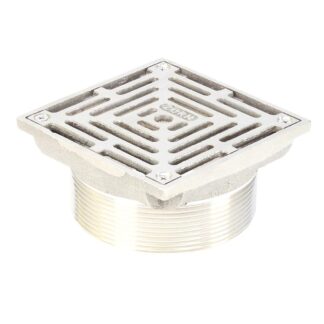 Zurn ZN400-5Y 5" x 5" x 2-1/2" Type Y Square Nickel Bronze Strainer - Bronze Nickel