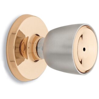 Weiser GAC301B926DVP Beverly Privacy Knob - Bright Bronze & Satin Chrome