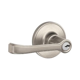Schlage J54TOR619VP Torino Keyed Entry Lever – Satin Nickel
