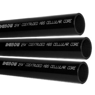 Bow 586222 1-1/2" x 12′ ABS Cell Core Corrosion Resistance Foam Pipe