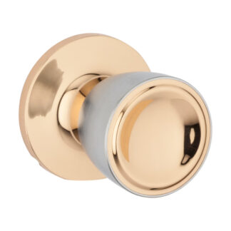 Weiser WAC101B926DVP Beverly Passage Door Knob - Bright Bronze & Satin Chrome