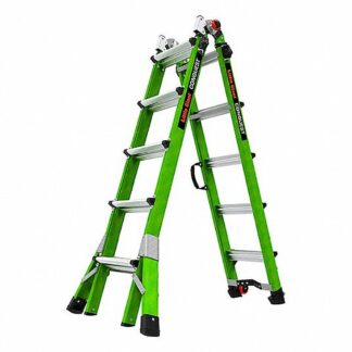 Little Giant Ladder 17122-303 Conquest 2.0 5' 6" - 9' 6" Fiberglass Multi-Position Ladder