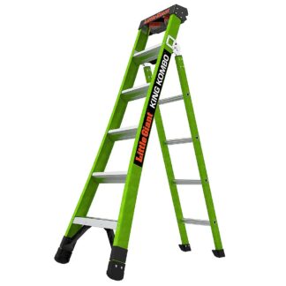 Little Giant Ladder 13906-303 King Kombo 2.0 6' Fiberglass 3-in-1 All-Access Ladder