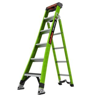 Little Giant Ladder 13906-374 King Kombo 2.0 6' Fiberglass 3-in-1 All-Access Ladder
