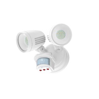 Cathelle 5409 24W LED Motion Sensor Dusk to Dawn Outdoor Security Light - White