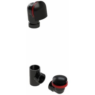 OS&B 6040QK-MBL Clicker ABS Offset Waste & Overflow Kit