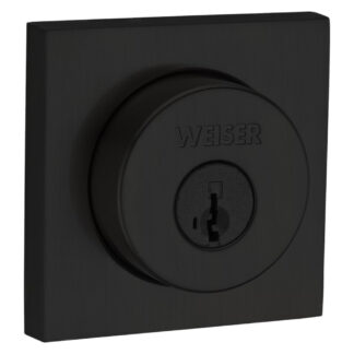 Weiser Metropolitan Boutique Square Deadbolt - Matte Black