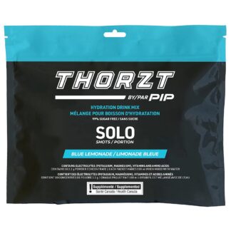 PIP SSSFBLCA THORZT 3g Sugar Free Solo Shots Hydration Drink Mix, 50 Pack - Blue Lemonade
