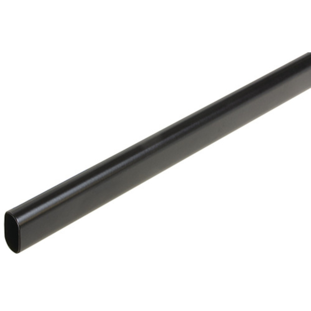Richelieu 1108315900 8ft Aluminum Oval Closet Rod - Matte Black