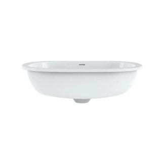 Victoria + Albert UB-BAR-53-IO Barcelona 53 21"x14" Undermount Bathroom Sink - White