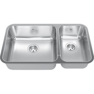 Kindred QCUA1831R-8 Steel Queen Undermount Sink - Stainless Steel