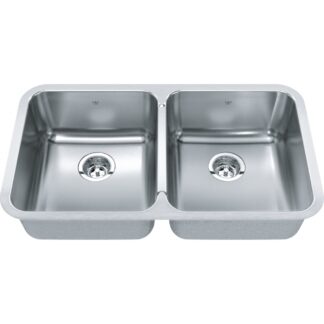 Kindred QDUA1831-8 Steel Queen Undermount Sink - Stainless Steel