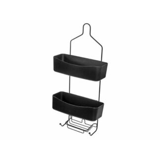 Ih Casa Decor NOV-1129 2-Basket Shower Caddy - Black