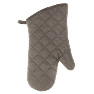 Ih Casa Decor DE-104GY 7.5" x 13" Quilted Oven Mitts - Grey
