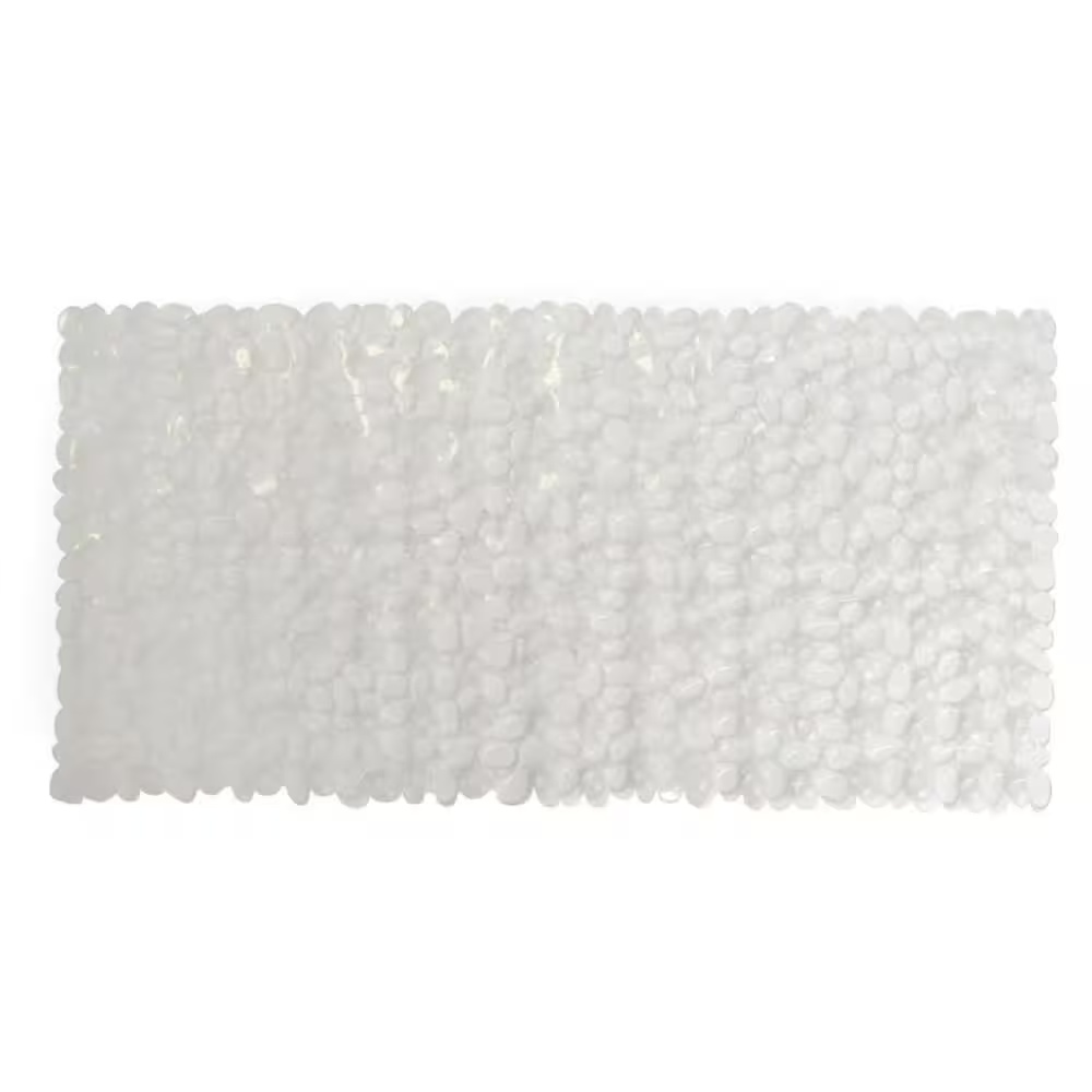 Moda at Home 454946 17.7" x 35.85" Pebble Tub Mat - Clear