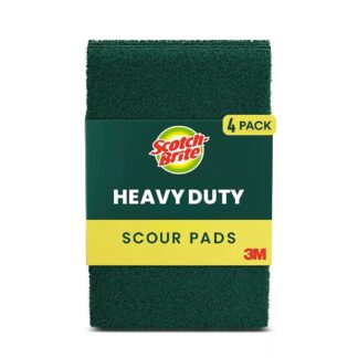 Scotch-Brite 051131974494 Heavy Duty Scour Pads, 4 Pack