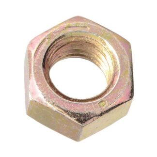 Paulin  091-018 1/8-16" Papco Standard Finished Carbon Steel Hex Nut - Yellow Zinc Dichromate