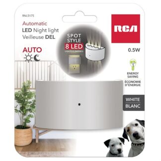 RCA RNL-5175 8 LED Automatic Night Light