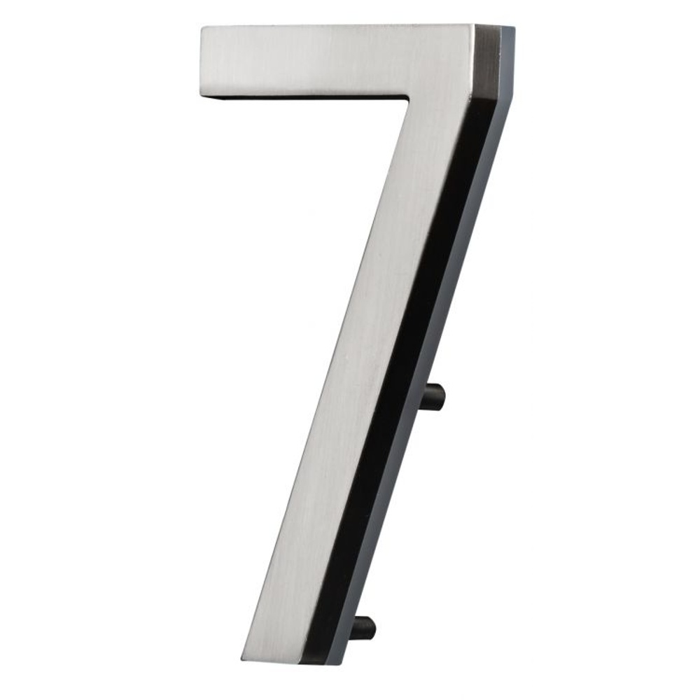 PRO-DF AL66007 5"  LED Backlit House Number 7 - Satin Nickel