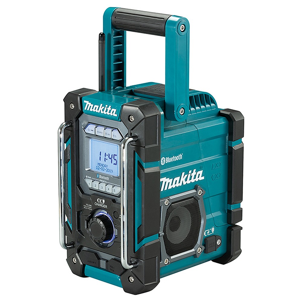 Makita DMR300 18V LXT / 12V MAX CXT Lithium‑Ion Cordless Job Site Charger & Radio with Bluetooth