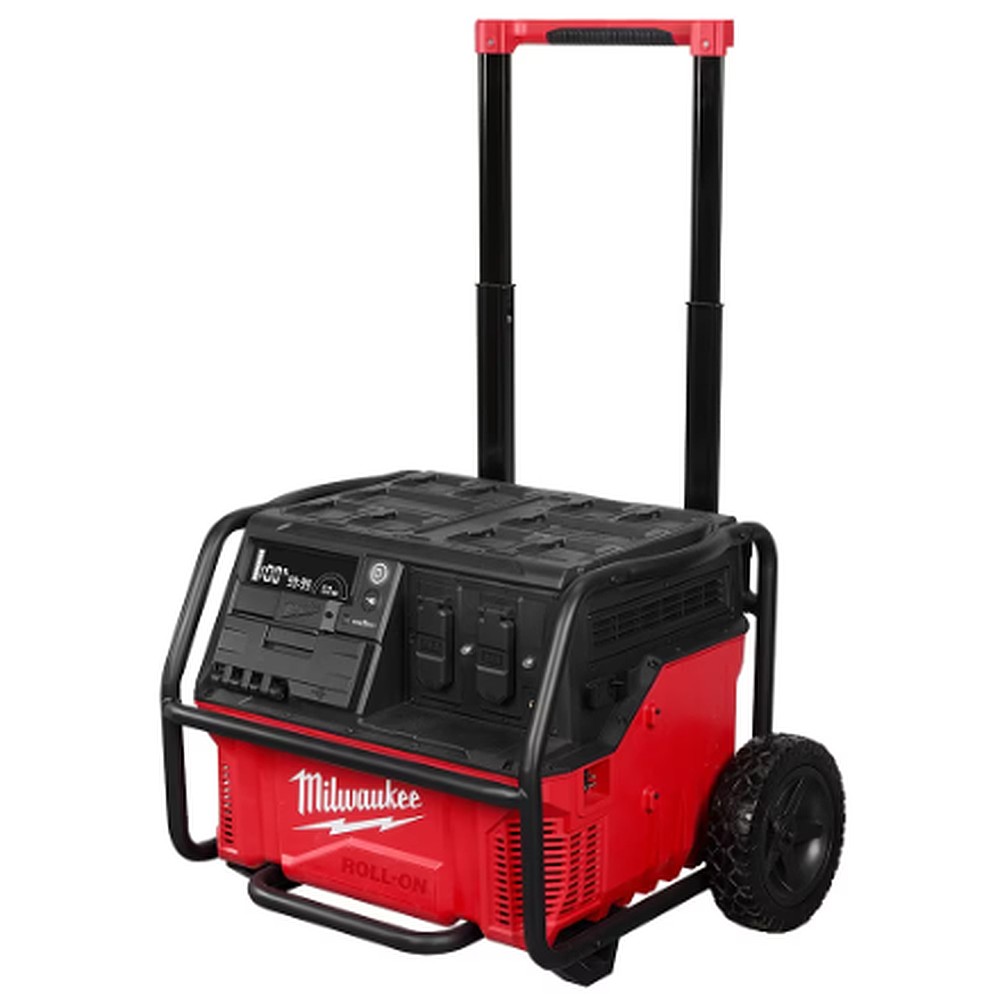 Milwaukee 3300R Roll-On 3600W/7200W 2.5kWh Lithium-Ion Battery Powered Push Start Power Station Battery Generator
