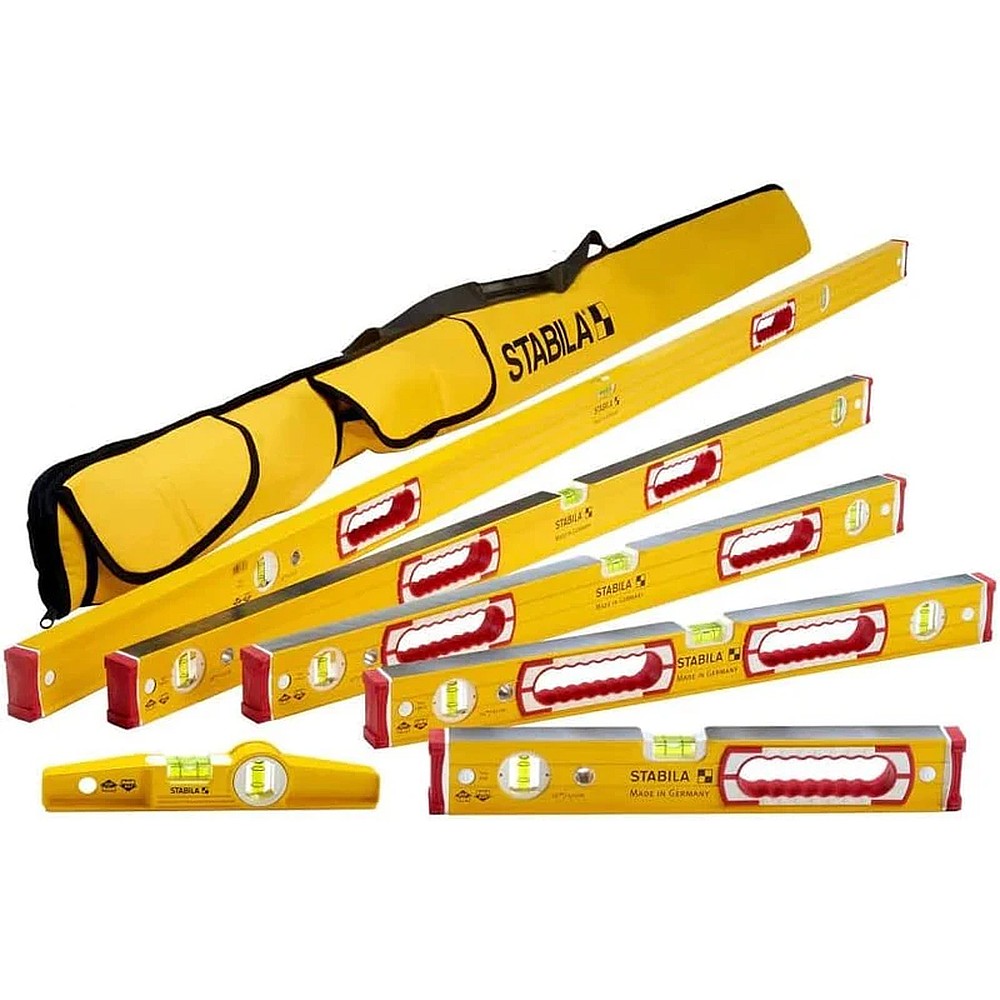 Stabila 78296 Aluminum Type 196 Level Set, 6 Pack
