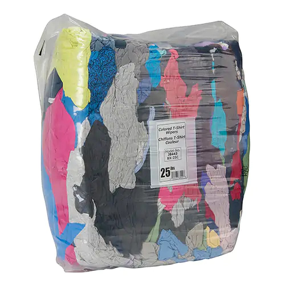 Wipeco JB443 25lb BX Colored Wiping Rags