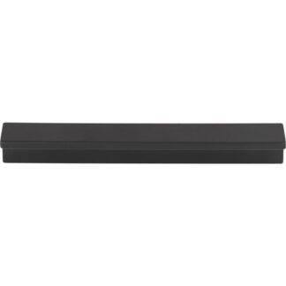 Top Knobs TK1042BLK 5-1/16" Minetta Tab Cabinet Pull - Flat Black