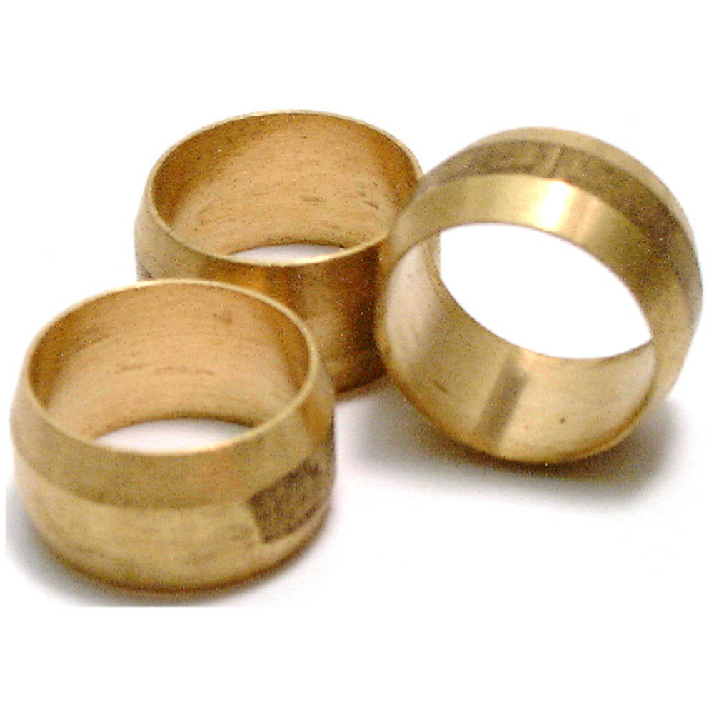 Moen M0502 3/8"OD Brass Compression Sleeve, 3 Pack