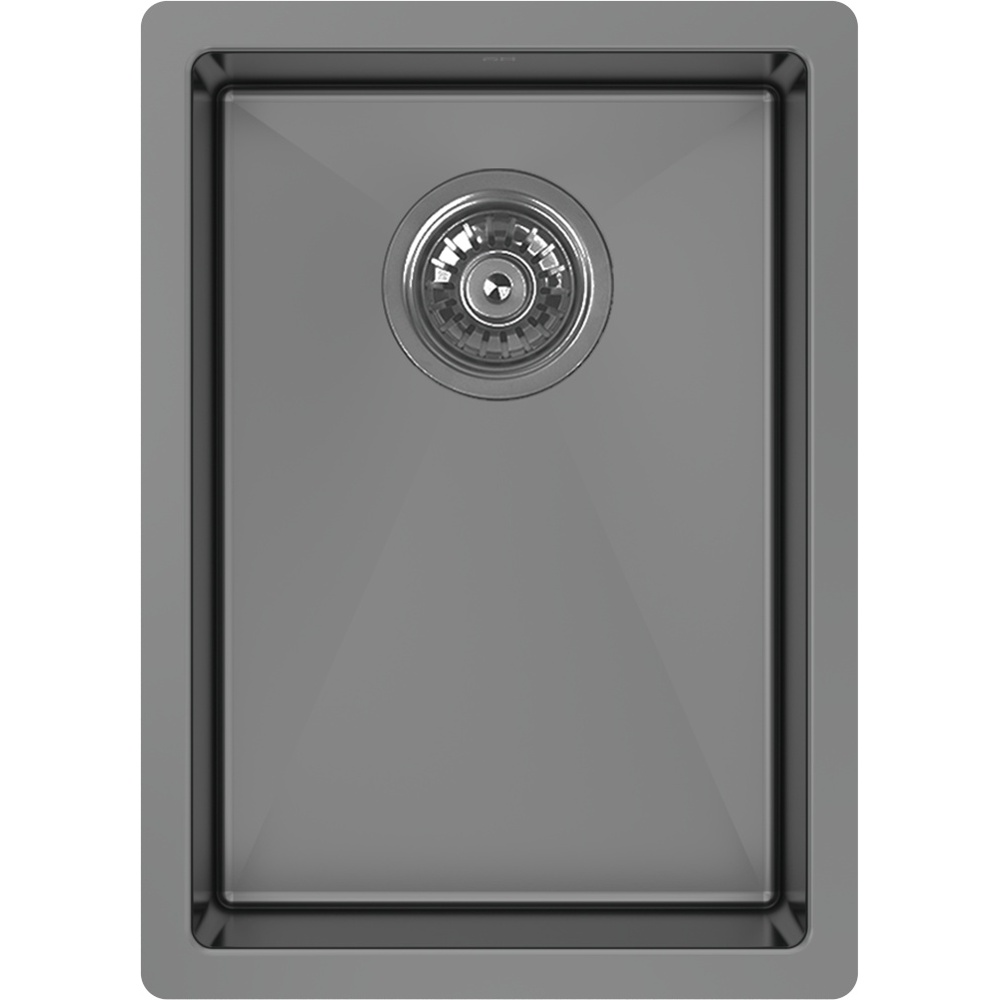 Zomodo CAC279-BK PearlArc 13" Bar Sink Kit w/ matching grid+drain cover - Black Pearl