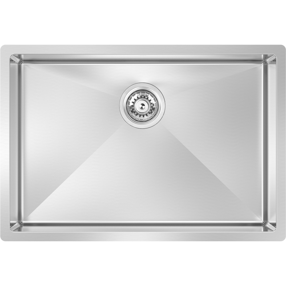 Zomodo CAC610(K) Cayman 26" Single Sink Kit w/ grid+drain cover - Scotchbrite