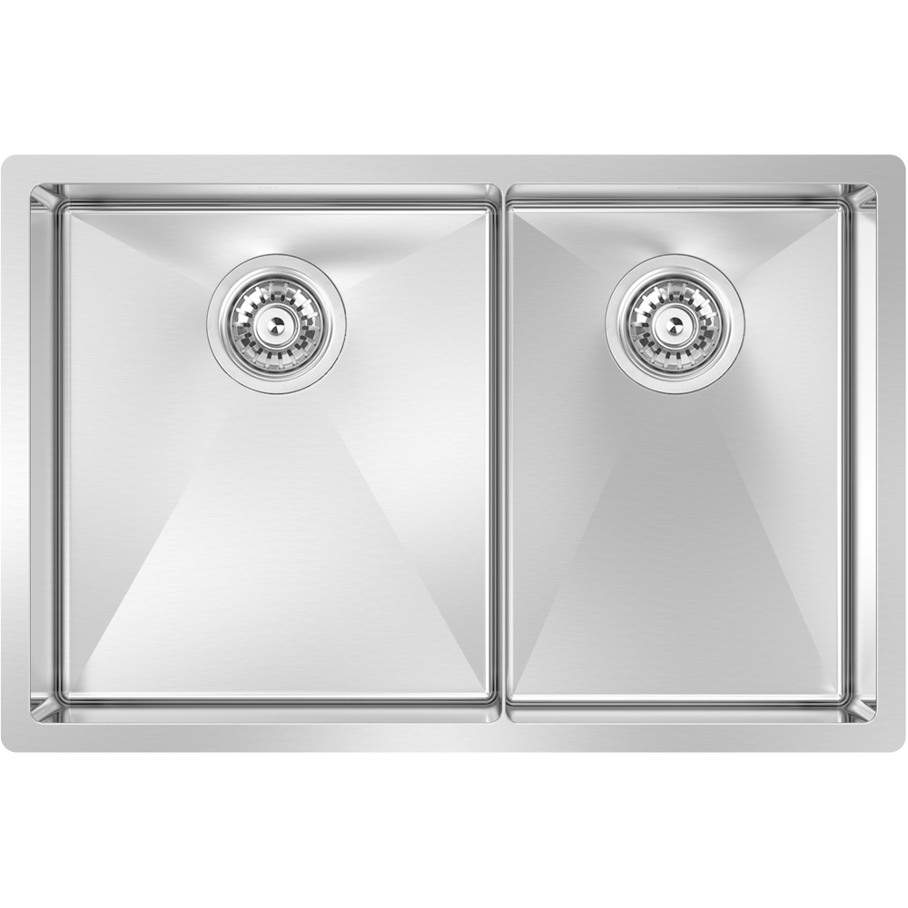 Zomodo CAC635D3(K) Cayman 27" 60/40 Double w/ grids+drain cover - Scotchbrite