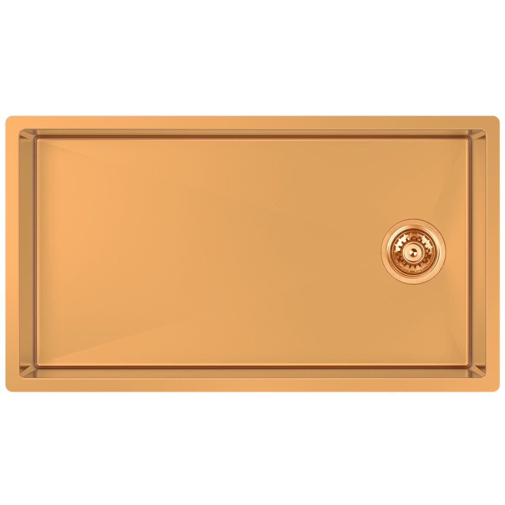 Zomodo CAC762-RB PearlArc 32" Super Single Sink Kit w/ grids+drain cover - Rio Bronze