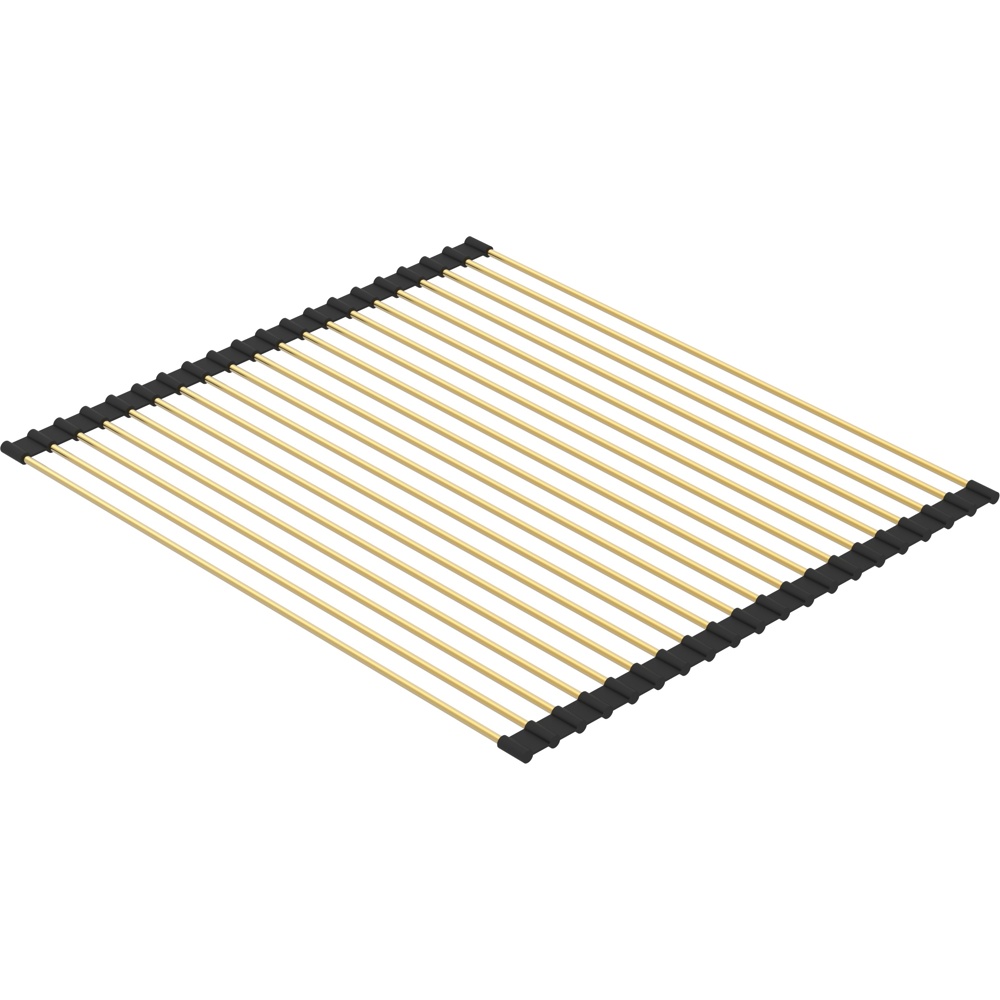 Zomodo CNC4046-EG Stainless Steel Concertina Roll-Out Drying Mat - Eureka Gold
