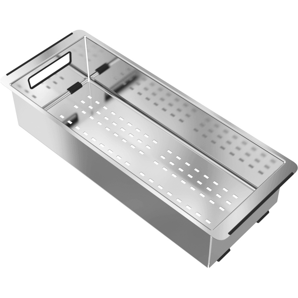 Zomodo COC-20 Steel Colander - Brushed Stainless Steel