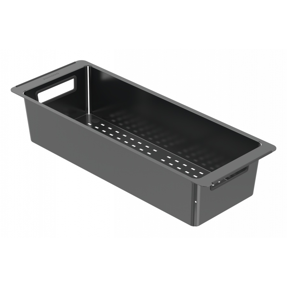 Zomodo COC-20-BK Steel Colander - Black Pearl