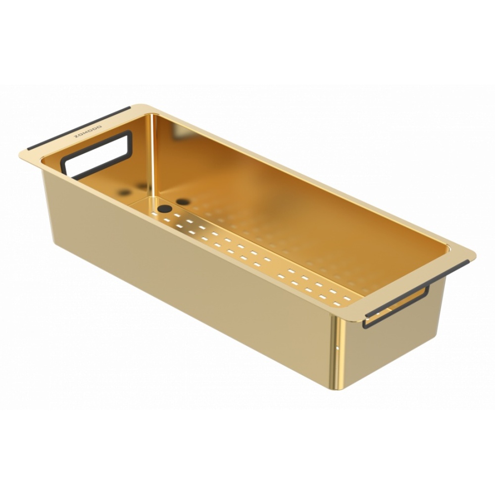 Zomodo COC-20-EG Steel Colander - Eureka Gold