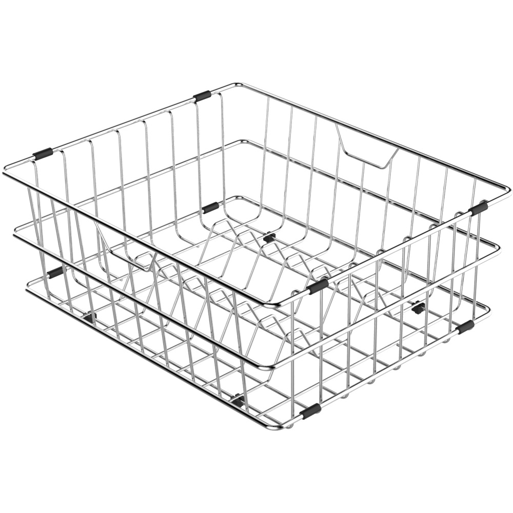 Zomodo DRC024 Integrato Steel Wire Dish Basket - Brushed Stainless Steel