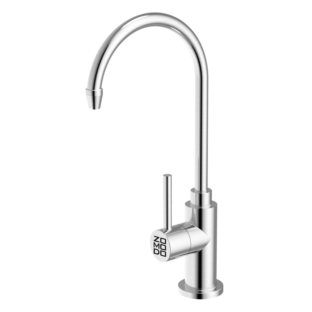 Zomodo FTC014-BR Filtered Tap Carbon Filtered Water Faucet - Single Stream - Brushed SS